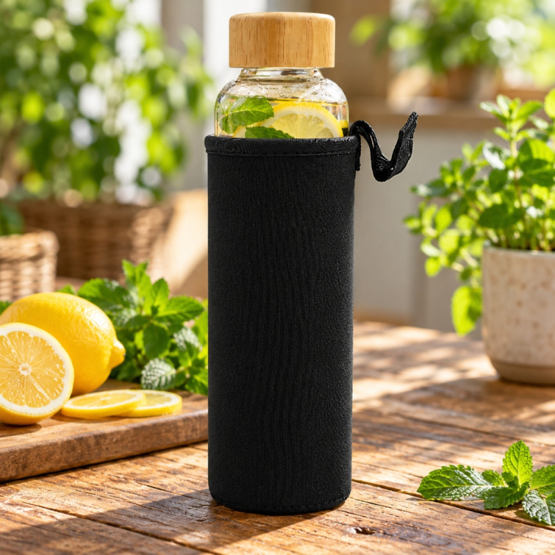 Glass Water Bottle