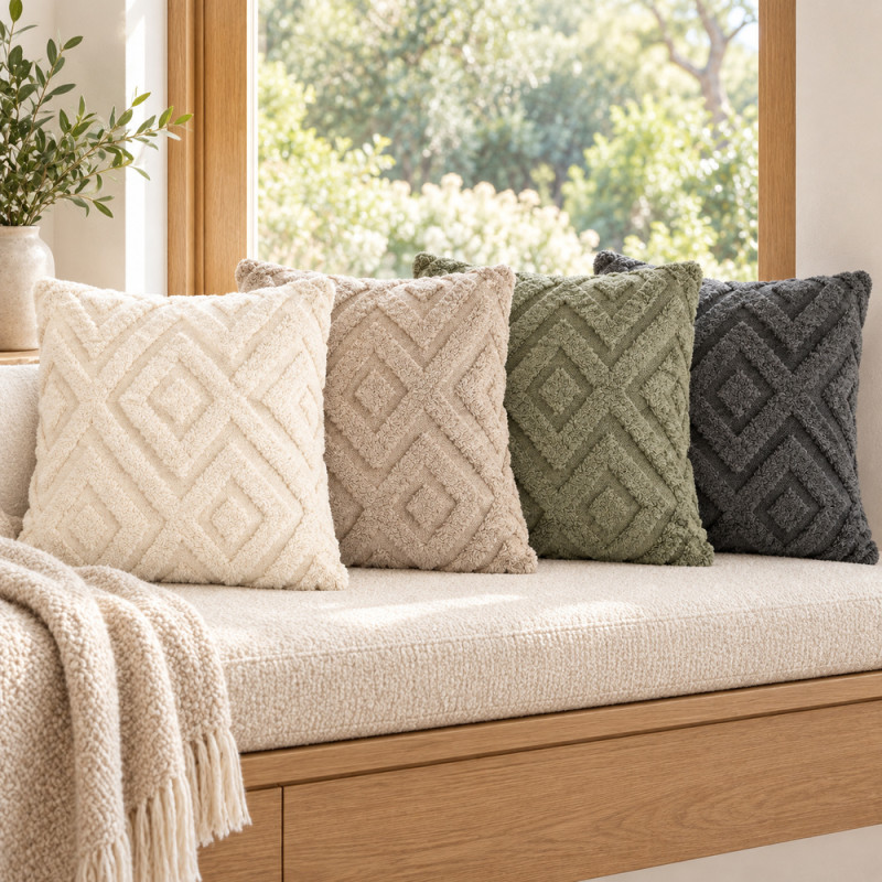 Textured Throw Pillow