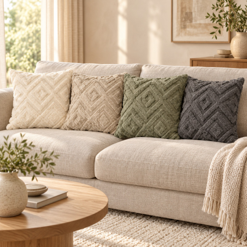 Textured Throw Pillow