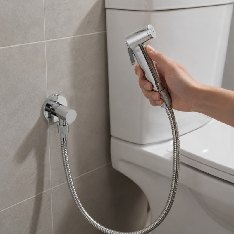WASHING SET Shattaf Handheld Shower – Silver