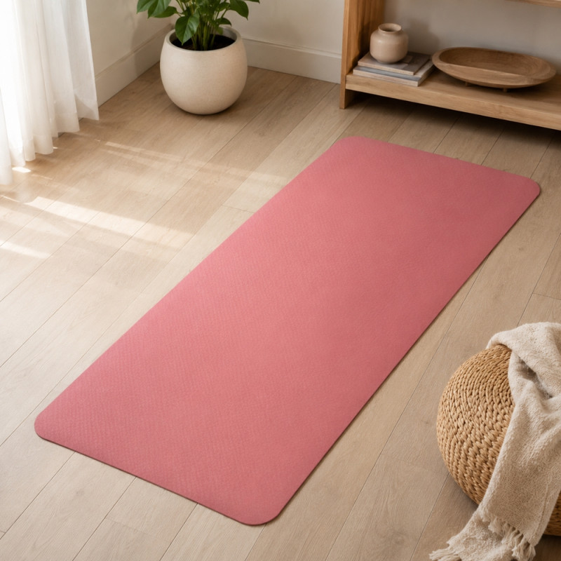 Pink Yoga Mat – Pink (Compact)