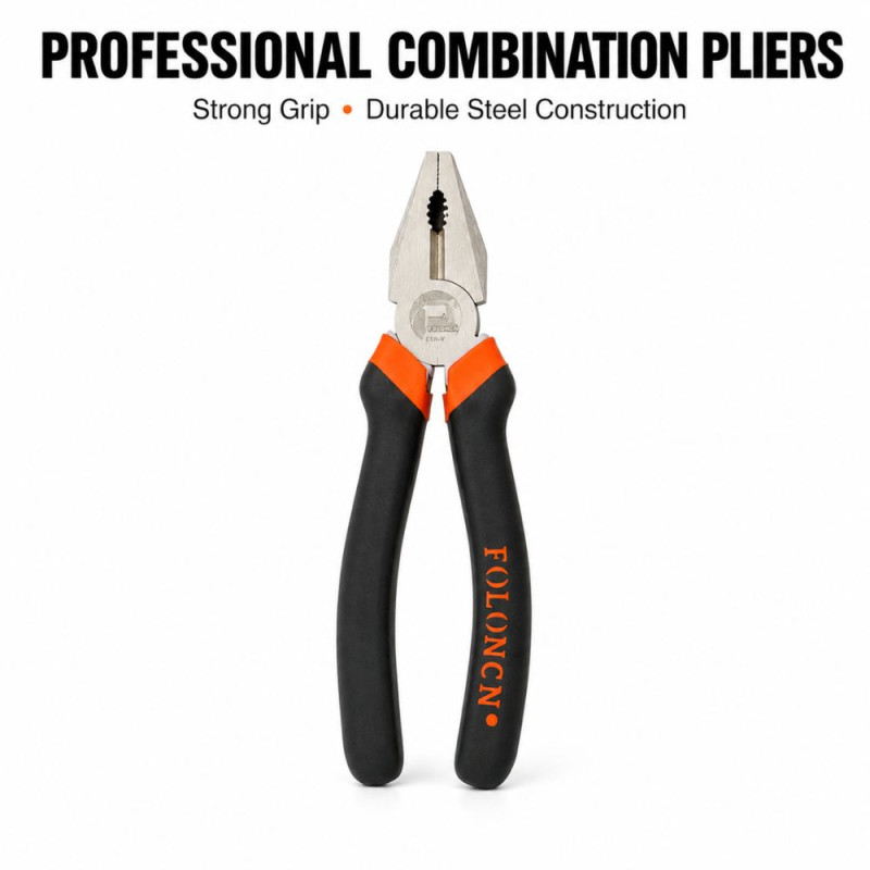 Radiant Make Combination Pliers Designed for DIY Projects &amp; Professional Work – Black (H-19, W-3, L-13, D-6 CM)