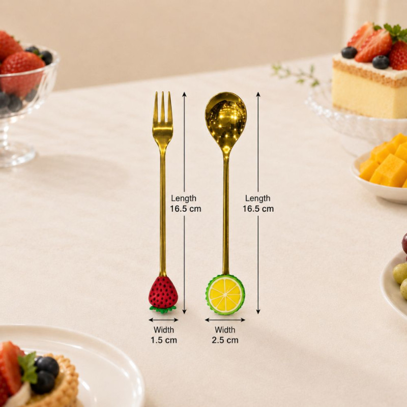 Fruity Bites Cutlery Set - 6 PCS
