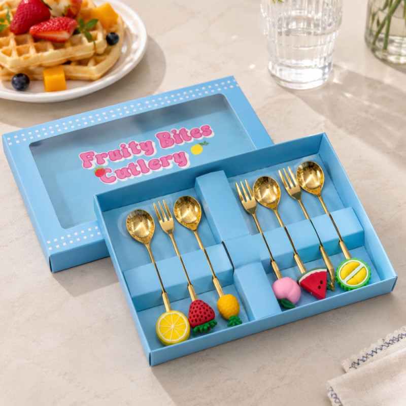Fruity Bites Cutlery Set - 6 PCS