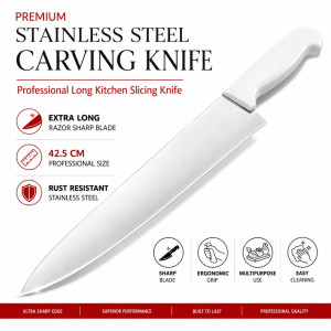Professional Kitchen Knife Set – Silver Sharp Blades (5x42.5cm)