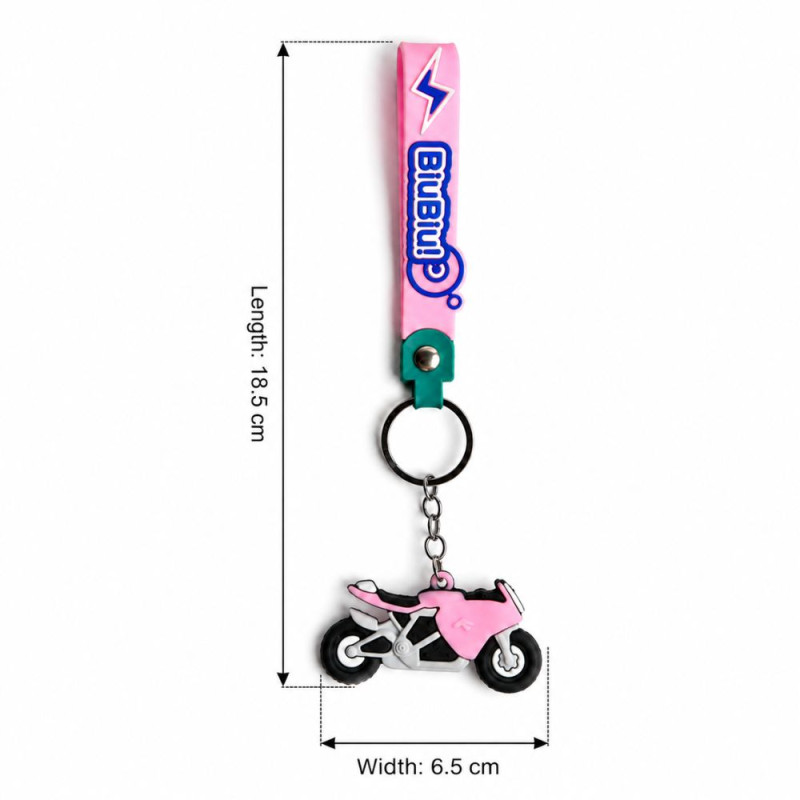Pink Motorcycle Key Holder (6.5 x 18.5 cm) – Pink
