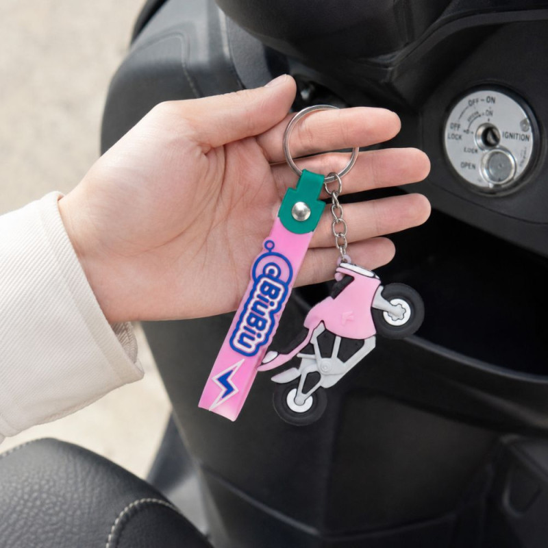 Pink Motorcycle Key Holder (6.5 x 18.5 cm) – Pink