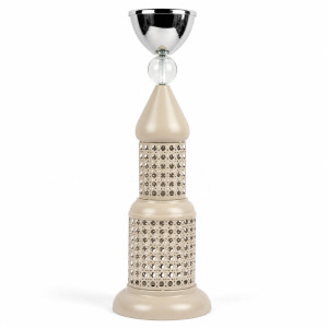 Professional Tall Perforated Steel Incense Burner (Mubkhar) – Cream (50cm) Professional Tall Perforated Steel Incense Burner (Mubkhar) – Cream (50cm)