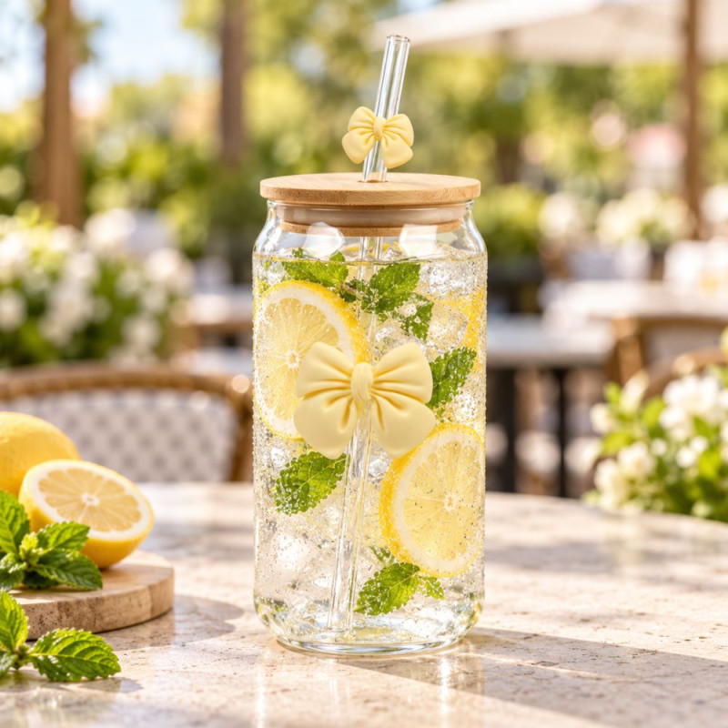 Glass Beverage Jar