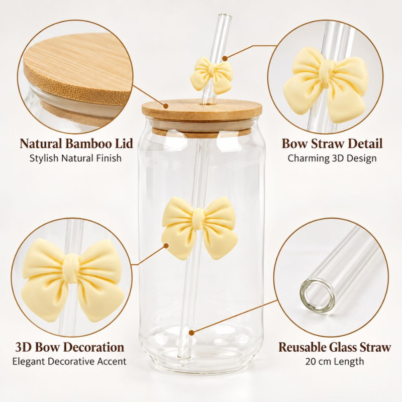 Glass Beverage Jar