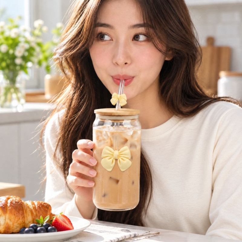 Glass Beverage Jar