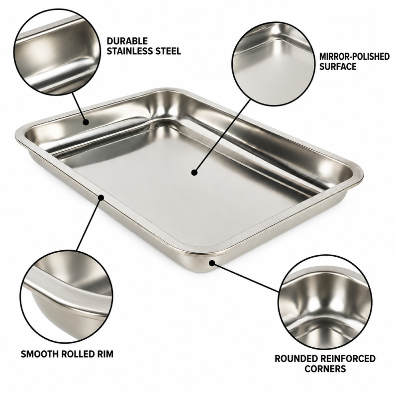 Stainless Steel Serving Tray