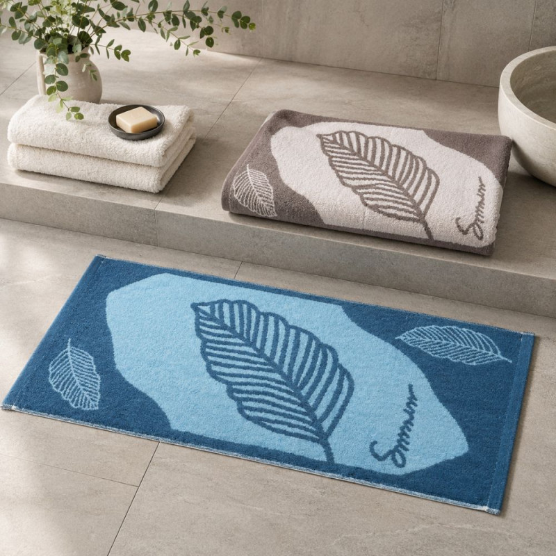 Summer Leaf Pattern Face Towel