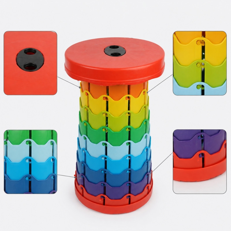 Telescoping Foldable Stool