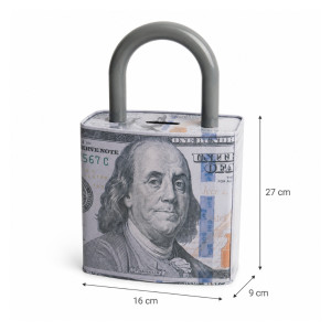 Secure Locking Coin Box - Stainless Steel (Medium)