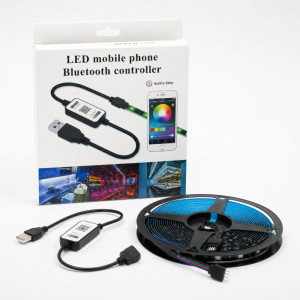 Smart RGB LED Strip Light – Bluetooth App Control – Multicolor (488cm)