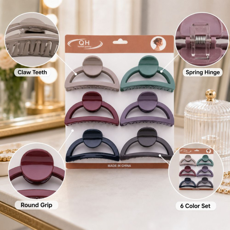 Classic Hair Clips Set – Assorted