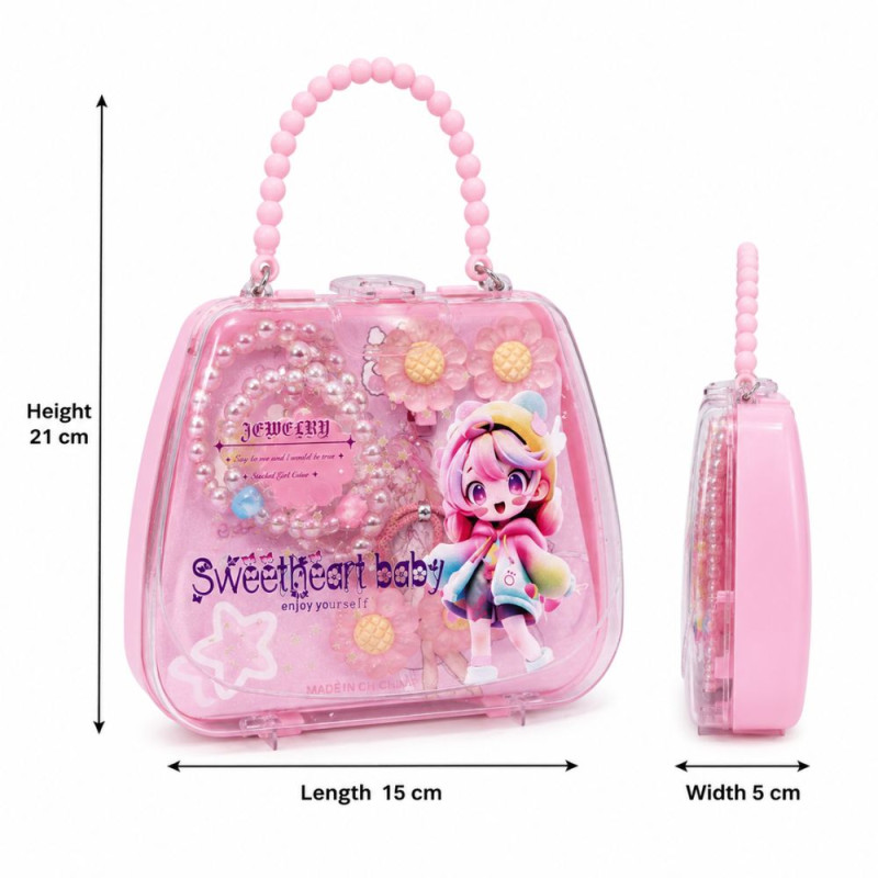 Romantic Pink Kids Jewelry Box - Sweetheart