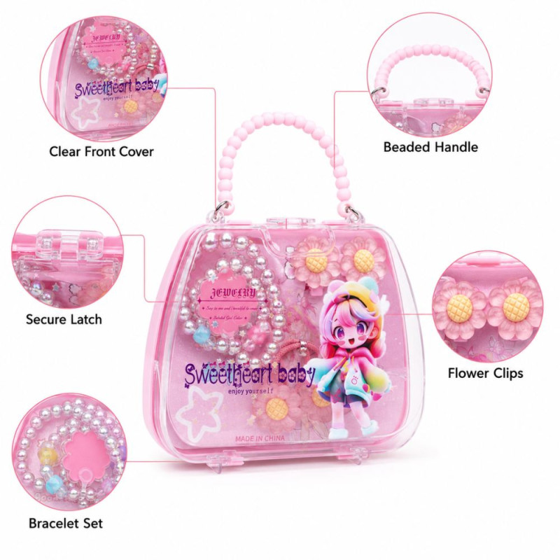 Romantic Pink Kids Jewelry Box - Sweetheart