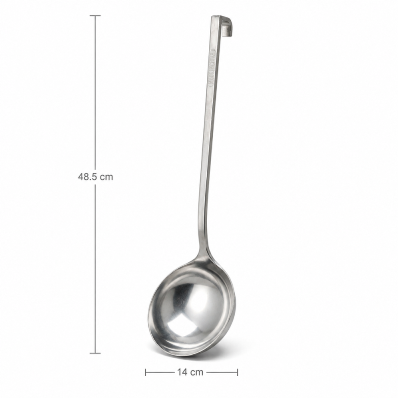 Rust-Resistant Stainless Steel Soup Ladle (20 x 6 cm) – Silver