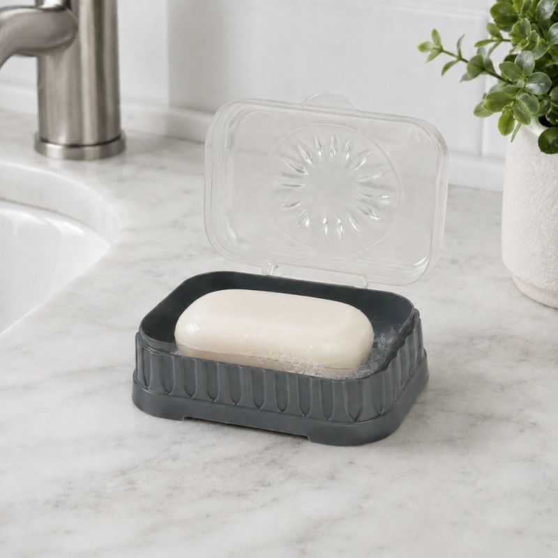 Soap Dish with Lid – Compact (H-5cm X W-8cm X L-12cm)