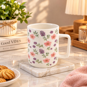 Floral Ceramic Mug