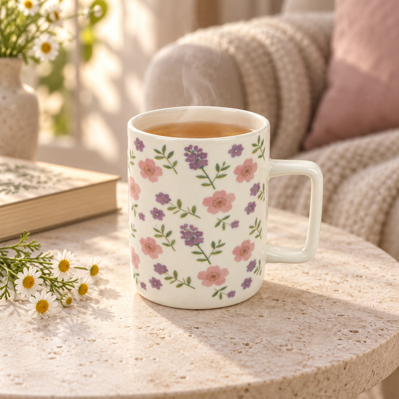 Floral Ceramic Mug