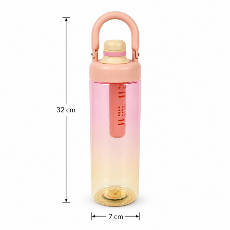 Insulated Pink Gradient Water Bottle (1000 ml)