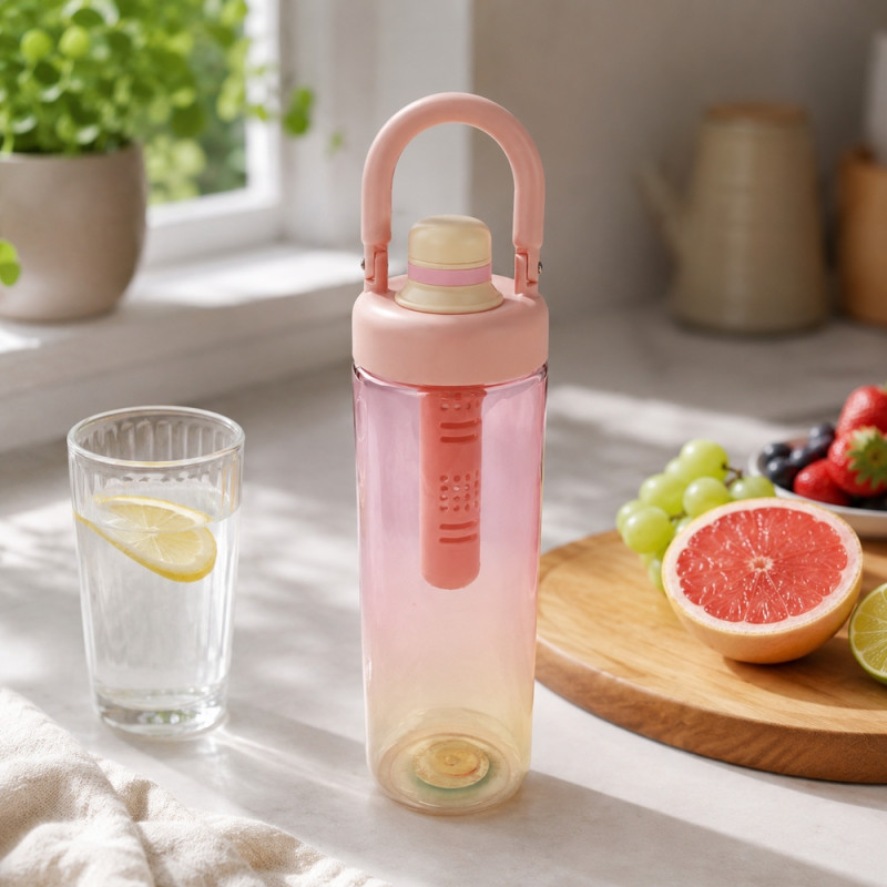 Insulated Pink Gradient Water Bottle (1000 ml)