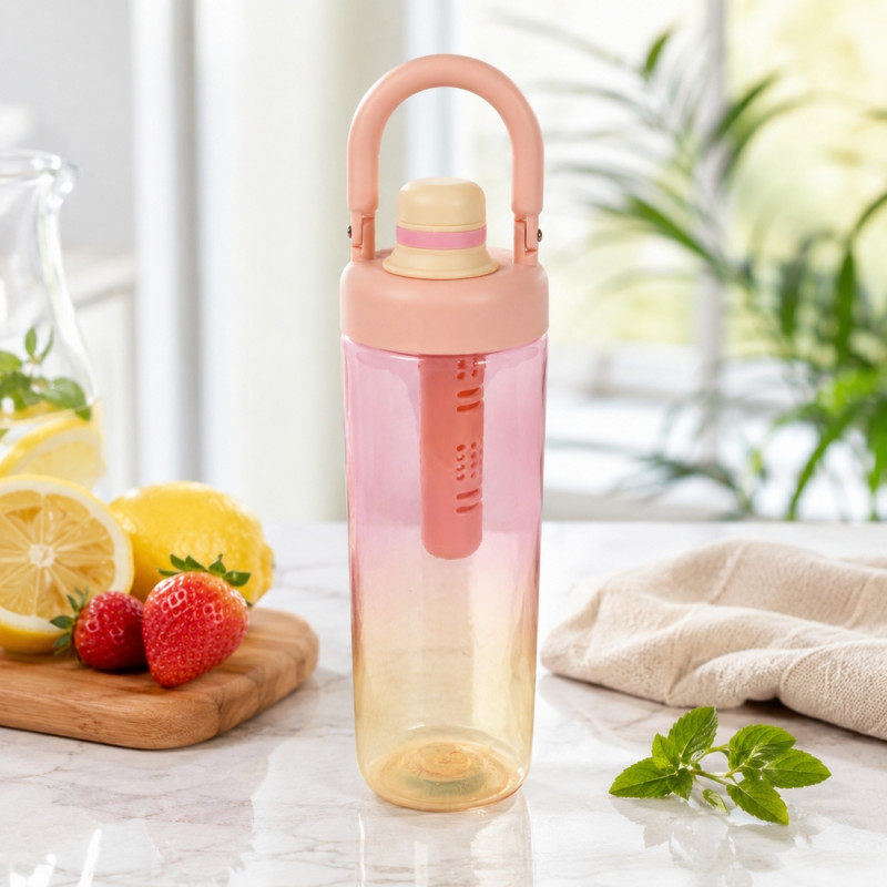 Insulated Pink Gradient Water Bottle (1000 ml)