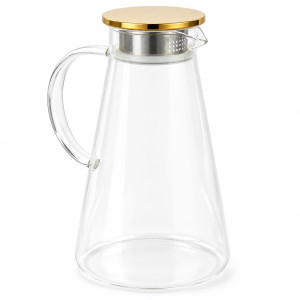 Glass Pitcher with Lid