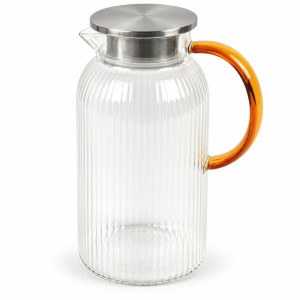 Glass Pitcher with Handle