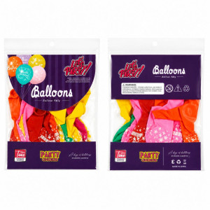 Party Fusion Happy Birthday Printed Latex Balloons – Multicolor Star Design (12cm) Party Fusion Happy Birthday Printed Latex Balloons – Multicolor Star Design (12cm)