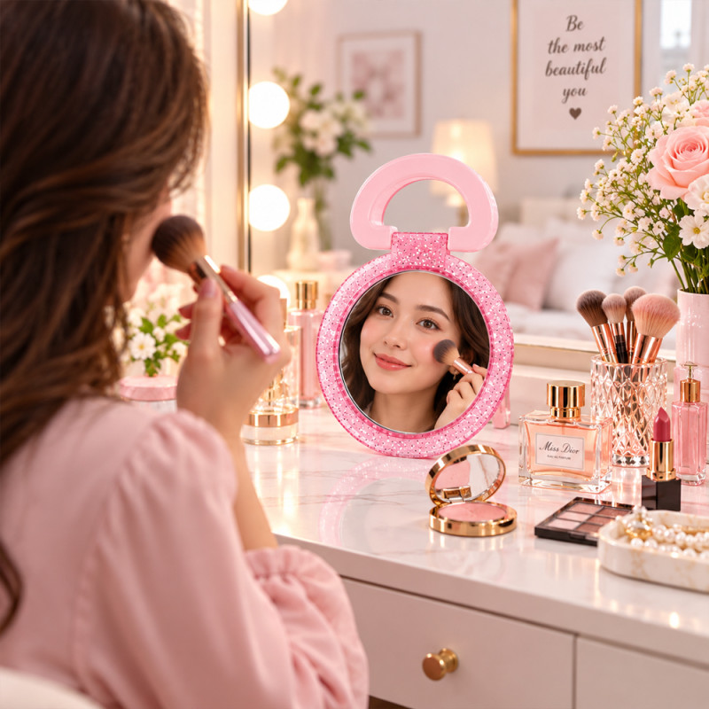 Glitter Makeup Mirror