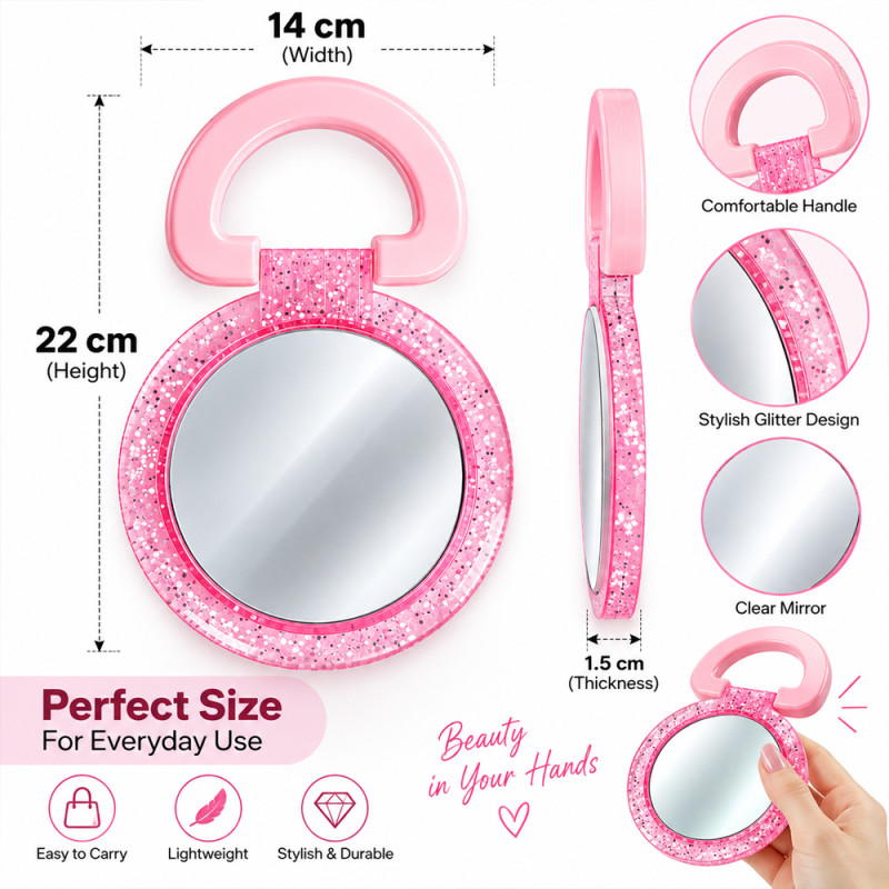 Glitter Makeup Mirror