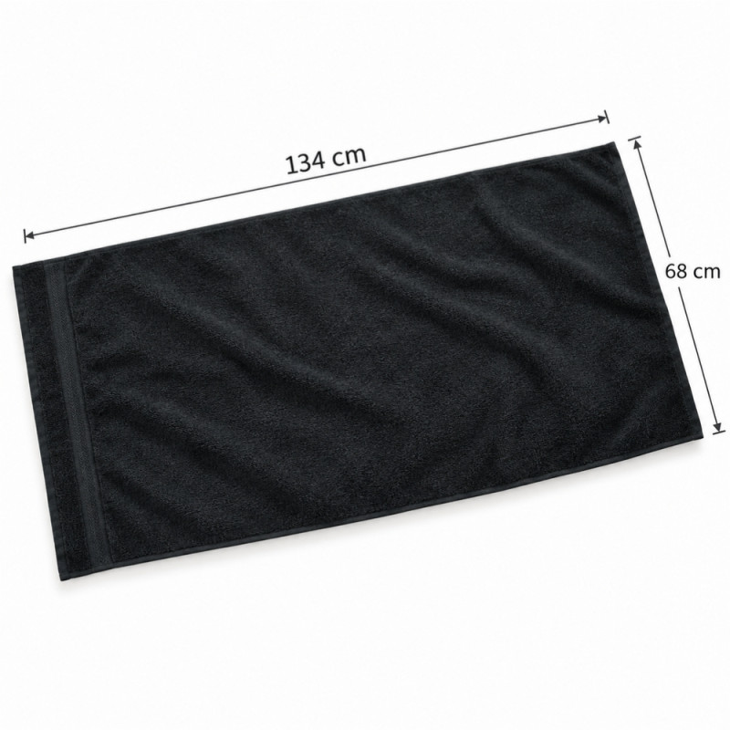Black Bath Towel
