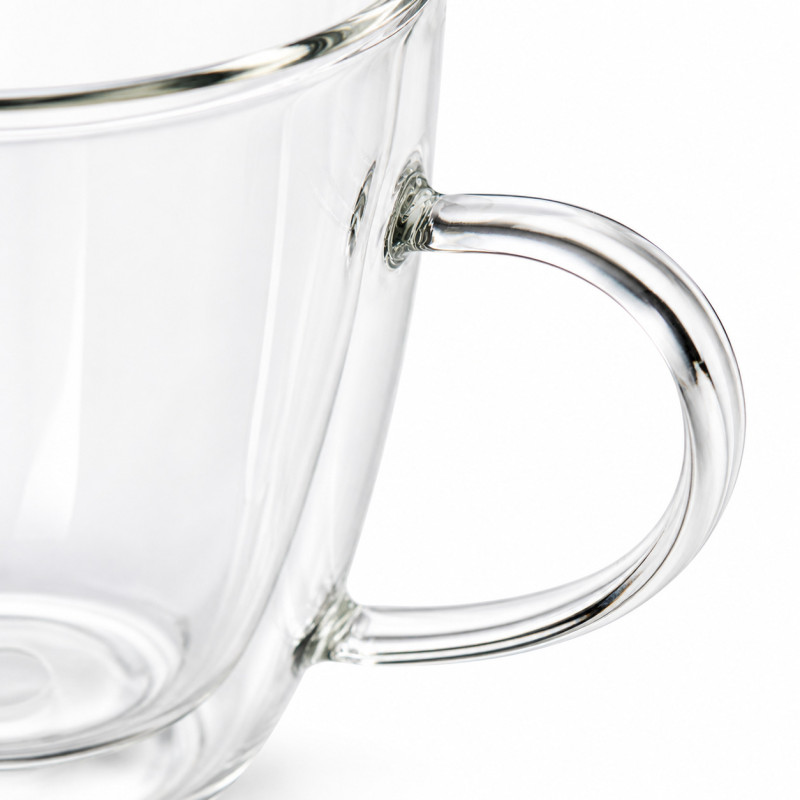 Professional Double-Wall Insulated Glass Espresso Mugs – Sleek Transparent Design (8cm)