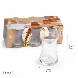 Glass Cup Set – Clear (6pc)