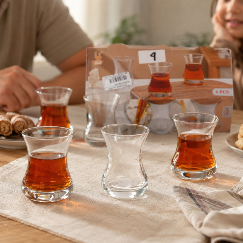 Glass Cup Set – Clear (6pc)