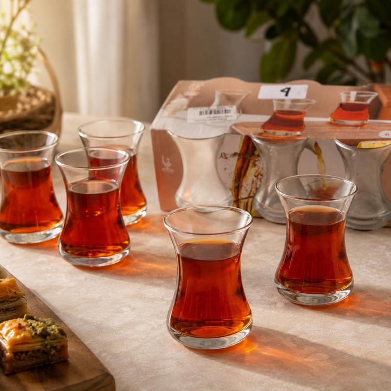 Glass Cup Set – Clear (6pc)