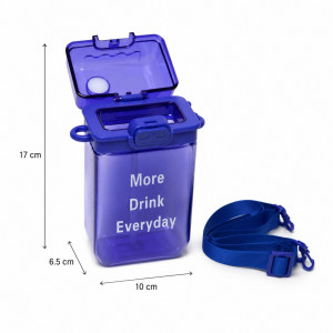 Deep Hold Kids Water Bottle Designed for Elegant Dining & Entertaining – Purple (H-17, W-6.5, L-10 CM) Deep Hold Kids Water Bottle Designed for Elegant Dining & Entertaining – Purple (H-17, W-6.5, L-10 CM)
