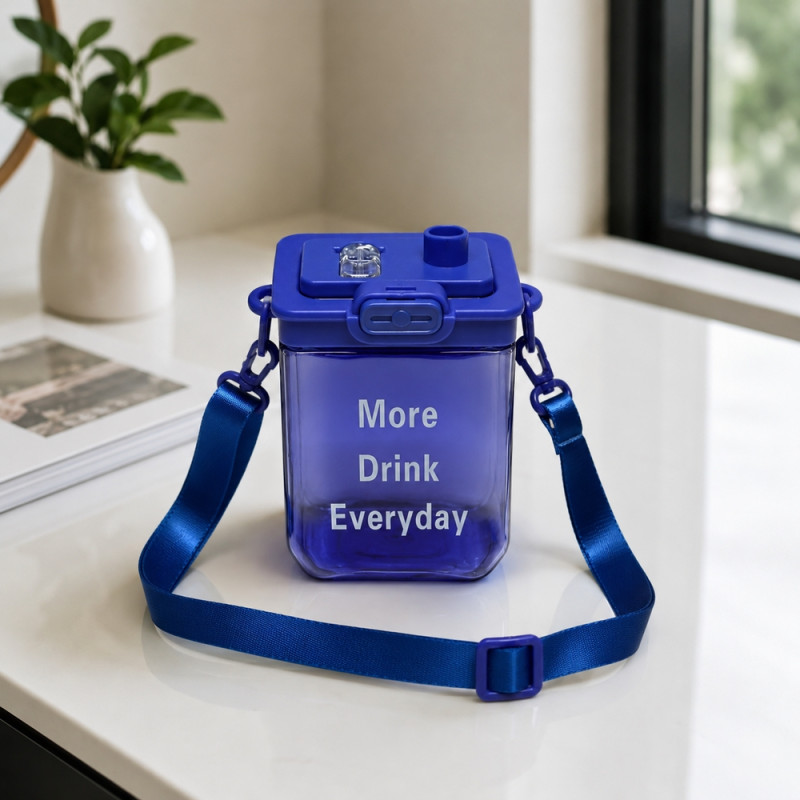 Deep Hold Kids Water Bottle Designed for Elegant Dining & Entertaining – Purple (H-17, W-6.5, L-10 CM)