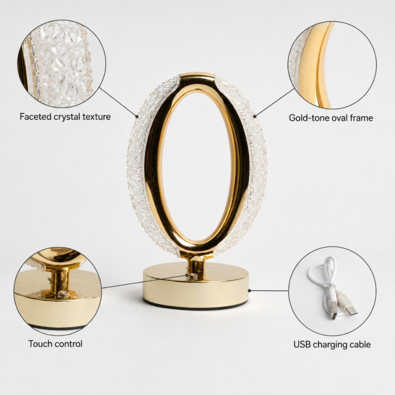 Crystal Table Lamp