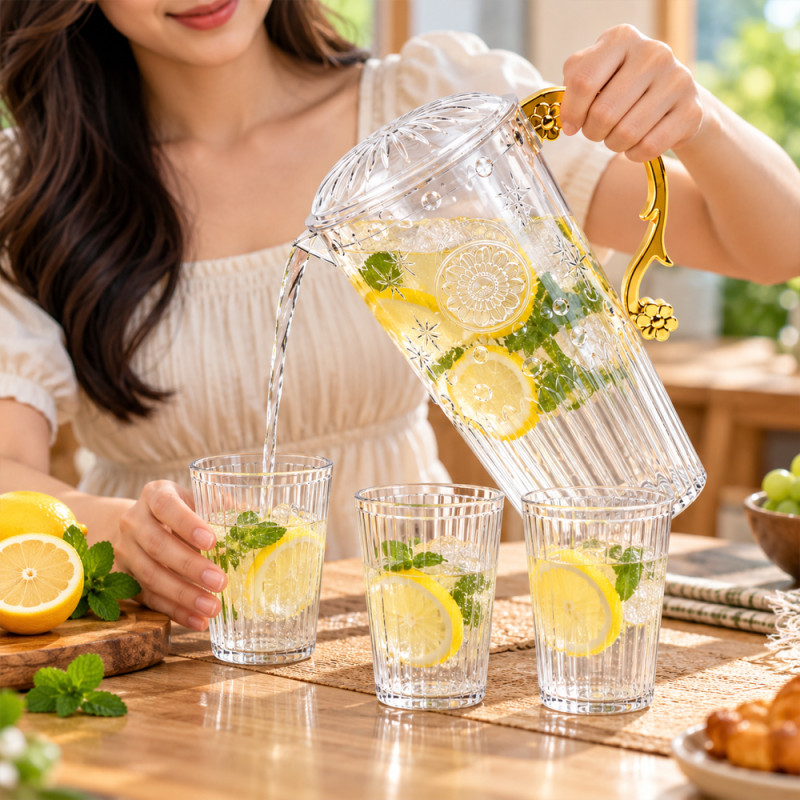 Glass Beverage Set