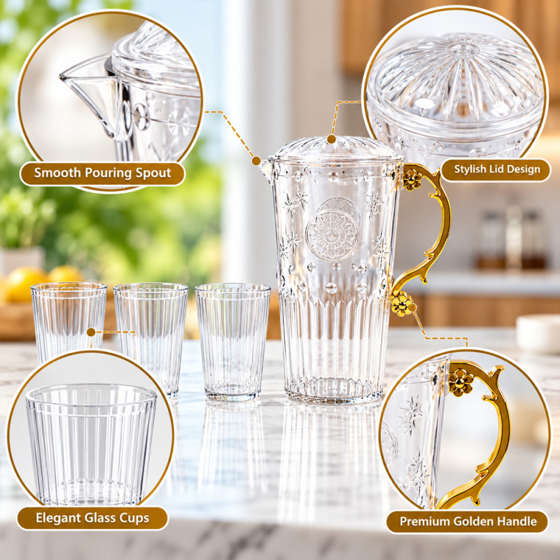 Glass Beverage Set