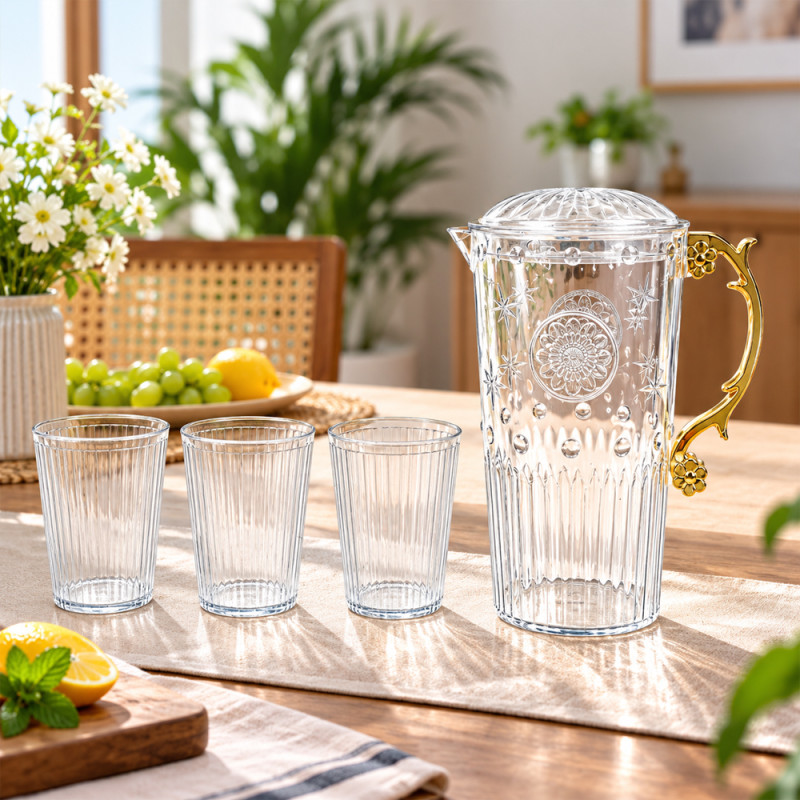Glass Beverage Set