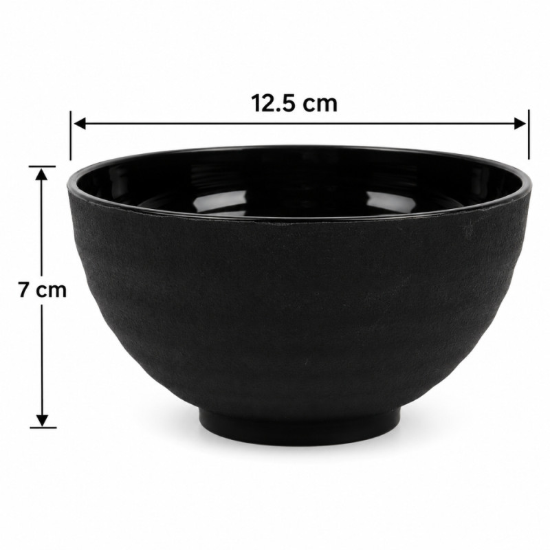 Black Ceramic Bowl