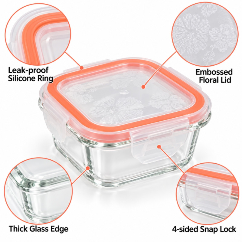 Glass Food Storage Container
