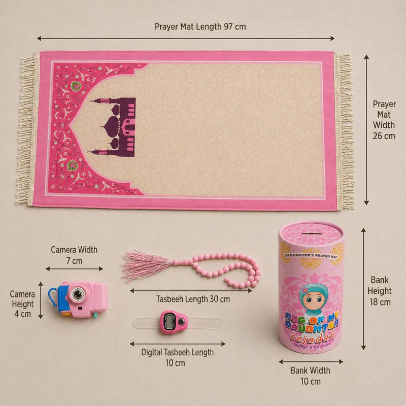 Children's Pink Prayer Mat (97x26cm)