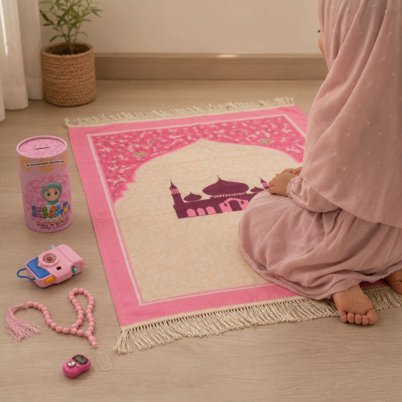 Children's Pink Prayer Mat (97x26cm)